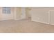 Spacious carpeted basement with window and multiple doors for potential layout at 4935 Apollo Bay Dr, Highlands Ranch, CO 80130