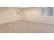 Unfinished basement space with carpet flooring ready to be personalized at 4935 Apollo Bay Dr, Highlands Ranch, CO 80130