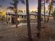 Wide shot of the back of the house, surrounded by trees with a large deck, stone accents and mature trees at 8294 Wild Timber Dr, Franktown, CO 80116