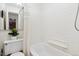 Simple bathroom with shower/tub, toilet and vanity at 855 N Pennsylvania St # 407, Denver, CO 80203