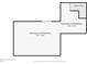 Floor plan of the basement featuring two unfinished areas, each showing dimensions at 595 W Oak Hill Ln, Castle Rock, CO 80108