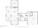 Floor plan for first floor featuring the kitchen, dining room, living room, laundry and garage at 595 W Oak Hill Ln, Castle Rock, CO 80108