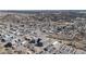 Expansive aerial view showcasing the city, nearby mountains, and overall community layout at 20 Wilcox St # 203, Castle Rock, CO 80104