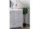 Contemporary bathroom vanity with sleek design, modern fixtures, and stylish decor at 2358 N Ogden St # B, Denver, CO 80205