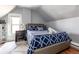 Charming bedroom with a patterned comforter, wood floors, and bright window at 2358 N Ogden St # B, Denver, CO 80205