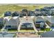 Aerial view of house in an attractive neighborhood surrounded by green spaces at 7051 S White Crow Way, Aurora, CO 80016