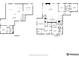Detailed floor plan showcasing the layout of a home's first and second floor, including room dimensions and key features at 7051 S White Crow Way, Aurora, CO 80016