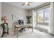 Office with ceiling fan, large window and neutral paint at 9055 Swan River St, Littleton, CO 80125