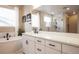 Elegant bathroom with soaking tub and walk-in shower at 6922 Copper Sky Cir, Castle Pines, CO 80108