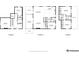 Detailed floor plan showcasing layout of the home; including the kitchen, living room, bedrooms, and balconies at 7596 Rafter Rd, Franktown, CO 80116