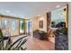 Bright foyer with stone floors, wood accents, recessed lighting, and natural light at 6227 Colorow Dr, Morrison, CO 80465