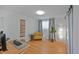 Inviting home office space with hardwood floors, neutral walls, and ample natural light at 6987 E Wyoming Pl, Denver, CO 80224