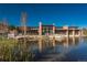Community center with a scenic pond view at 651 Emberglow Ln, Highlands Ranch, CO 80126