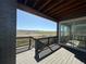 Relaxing covered deck featuring wood floors and railings, and expansive views at 8836 Whiteclover St, Littleton, CO 80125