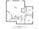 Basement floor plan featuring the layout, dimensions, and placement of rooms and facilities at 7950 Piney River Ave, Littleton, CO 80125