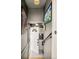 Hallway featuring a front door, tile flooring, and artwork on the walls at 1453 S Lafayette St, Denver, CO 80210