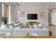 Cozy living room showcasing a stylish sofa, modern decor, and large windows for plenty of natural light at 3233 Tejon St # 305, Denver, CO 80211