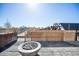 Roof deck featuring a gas fire pit, city view and outdoor seating at 3615 Lipan St, Denver, CO 80211