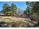 Large backyard with split rail fence and green grass at 2460 Switch Grass Way, Castle Rock, CO 80109