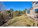 Spacious backyard with mature trees and landscaping, perfect for recreation at 2460 Switch Grass Way, Castle Rock, CO 80109