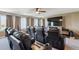 Private home theater boasting plush leather seating, a large screen, and surround sound at 2460 Switch Grass Way, Castle Rock, CO 80109