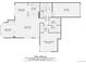 A detailed floor plan showcasing the layout of the living room, primary bedroom, kitchen, and other rooms at 8208 S High Ct, Centennial, CO 80122
