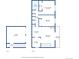 Detailed floor plan showcasing the layout of the home with room dimensions at 1225 S Oneida St # 248, Denver, CO 80224