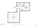 Basement floor plan with bedroom, bathroom, and utility room at 1563 High St, Denver, CO 80218