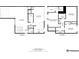 Detailed floor plan showcasing the layout of the home's two floors with dimensions of the rooms at 2366 S Troy St, Aurora, CO 80014