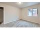 Comfortable bedroom with neutral colored walls and carpeting at 9295 E 12Th Ave, Aurora, CO 80010