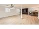 Spacious basement featuring stylish lighting, modern flooring, and a cozy bar area, perfect for entertaining at 1260 S Duquesne Cir, Aurora, CO 80018