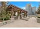 Relaxing pergola with seating, providing shade and a tranquil atmosphere at 1700 Bassett St # 502, Denver, CO 80202