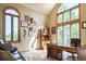 Inviting home office with natural light from large windows and sophisticated decor creates an ideal workspace at 1120 Brenthaven Ct, Monument, CO 80132
