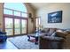 Spacious living room filled with natural light from large windows, offering a comfortable and inviting atmosphere at 1120 Brenthaven Ct, Monument, CO 80132
