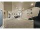 Spacious finished basement game room with recessed lights, theater seating and arcade games at 19814 Lindenmere Dr, Monument, CO 80132