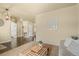 Spacious living room featuring hardwood floors, neutral paint, and natural light at 19814 Lindenmere Dr, Monument, CO 80132