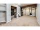 Unfinished basement with a laundry area and mechanical systems at 378 Benton St, Castle Rock, CO 80104