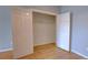 Bedroom closet with ample storage, showcasing a clean and organized space for clothing and personal items at 2809 Syracuse Ct # 129, Denver, CO 80238