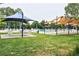 Inviting outdoor seating area by the community pool for relaxation and socializing at 2809 Syracuse Ct # 129, Denver, CO 80238