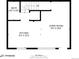 Floor plan showcasing the layout of the kitchen, bathroom, and living room at 1349 Race St # 5, Denver, CO 80206