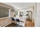 Modern kitchen featuring sleek countertops, stainless steel appliances, and stylish barstool seating at 1349 Race St # 5, Denver, CO 80206