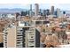 Stunning city view with skyscrapers and panoramic mountain views on the horizon at 1313 N Williams St # 301, Denver, CO 80218