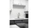 Beautiful kitchen featuring gray cabinetry, quartz countertop, and stainless steel sink at 1313 N Williams St # 301, Denver, CO 80218