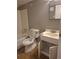 Bathroom with white fixtures and modern vanity at 16094 E Exposition Dr, Aurora, CO 80017