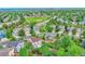 Beautiful aerial view of a residential neighborhood with well-maintained homes and lush greenery at 5532 S Valdai Way, Aurora, CO 80015