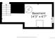 Layout of the basement including dimensions at 1612 S Logan St, Denver, CO 80210