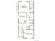 Second-floor plan featuring a main bedroom with an ensuite bath, two additional bedrooms, and a full bathroom at 22813 E Tufts Ave # A, Aurora, CO 80015
