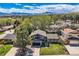 An aerial view shows the home's landscaped yard, mountain views, and neighborhood setting at 1977 S Urban St, Lakewood, CO 80228