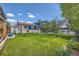 Beautiful backyard with lush green lawn, mature trees, and glimpses of the home's exterior at 1977 S Urban St, Lakewood, CO 80228
