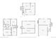 Detailed floor plan showcasing layout of basement, main level, and upper level of home at 1977 S Urban St, Lakewood, CO 80228